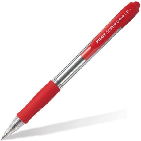 Шариковая ручка автоматическая Pilot Supergrip красный 0.3 мм bpgp-10r-f-r