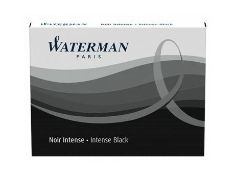 Картридж Waterman Standard Cartridge для перьевых ручек чернила черные 8шт s0110850