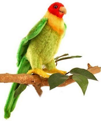 Мягкая игрушка Hansa Каролинский попугай разноцветный искусственный мех 17 см 5135