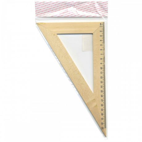 Треугольник 30*, длина 23см, деревянный, в инд.пакете с европодвесом awr23/30