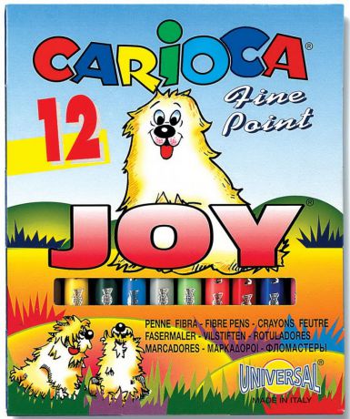 Набор фломастеров Universal Carioca Joy 1 мм 12 шт разноцветный 40614/12