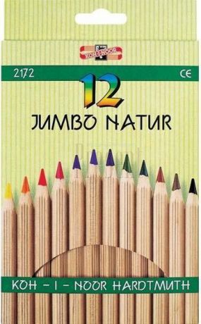 Набор цветных карандашей Koh-i-Noor Jumbo Natur 12 шт 2172n/12