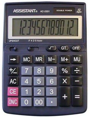 Калькулятор настольный Assistant ac-2331 12-разрядный