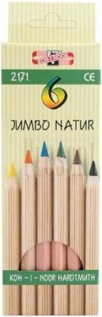 Набор цветных карандашей Koh-i-Noor Jumbo Natur 6 шт 2171n/6