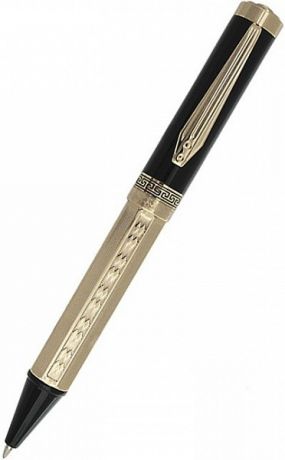 Шариковая ручка поворотная Flavio Ferrucci Panteon Gold синий ff-bp0212 позолоченный