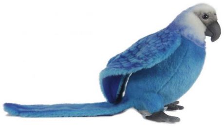 Мягкая игрушка Hansa Голубой Ара попугай голубой искусственный мех 27 см