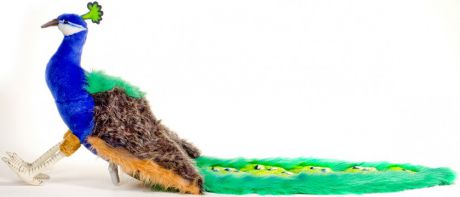 Мягкая игрушка Hansa Павлин павлин разноцветный искусственный мех текстиль 100 см 5437