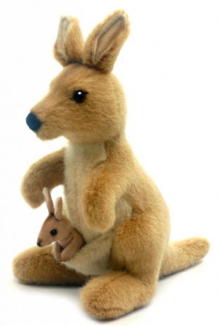 Мягкая игрушка Hansa Кенгуру кенгуру коричневый искусственный мех синтепон 20 см 3424