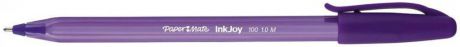 Ручка шариковая Inkjoy 100, с колпачком,фиолетовая, пластик тонир., корпус в цвет чернил, 1мм pm-s0977330