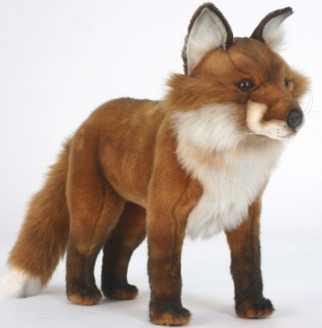 Мягкая игрушка Hansa Рыжая лиса лисица рыжий искусственный мех синтепон 56 см 5728