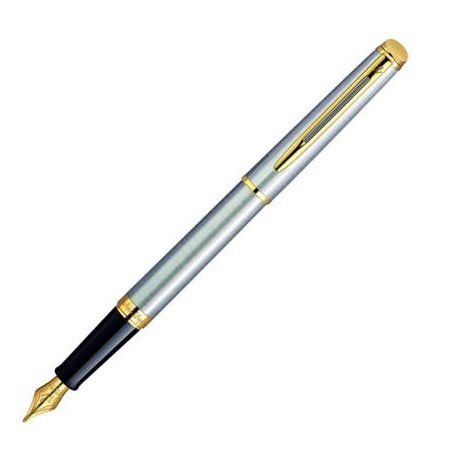 Перьевая ручка Waterman Hemisphere Steel Gt синий F перо f, s0920310