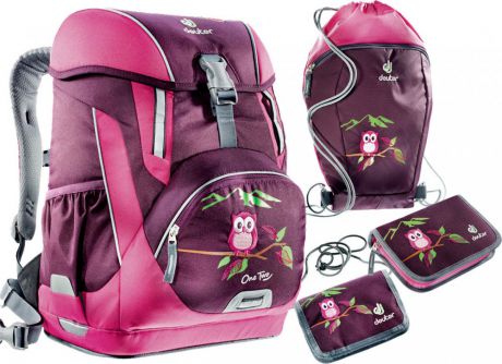 Школьный рюкзак Deuter OneTwo с наполнением фиолетовый 20 л 3830116-5509/set2