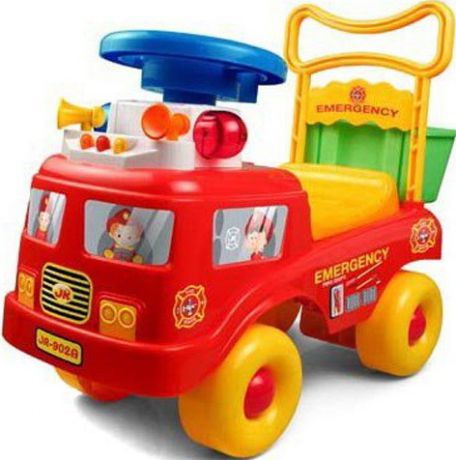 Каталка-машинка Shantou Gepai 6927079481582 от 3 лет красный пластик на колесах
