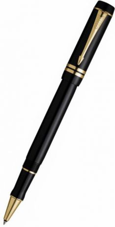 Ручка-роллер Parker Duofold t74 Black Gt чернила черные корпус черный s0690470