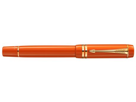 Ручка-роллер Parker Duofold t74 Historical Colors Big Red Gt чернила черные корпус оранжевый 1907193