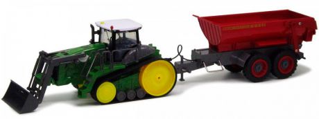 Трактор с ковшом Пламенный Мотор 6927170875754 от 6 лет зелёный пластик