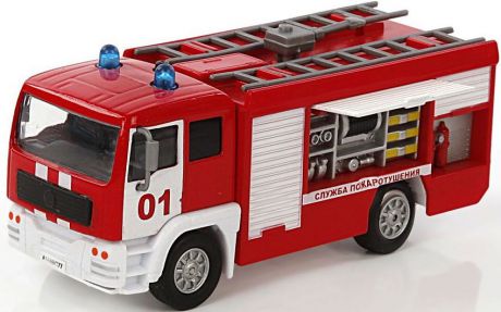 Пожарная машина Пламенный мотор 1:32 Служба пожаротушения 18 см красный