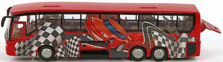 Автобус Пламенный мотор 1:32 Автобус Гонка 23 см красный 870167