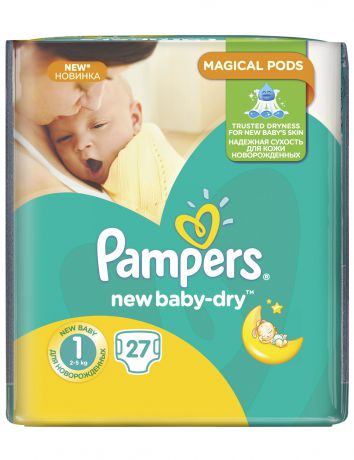 Pampers New Baby newborn 1, 2-5 кг 27 шт.