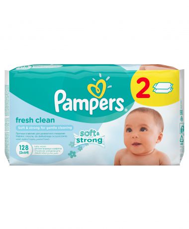 Pampers Pampers Baby fresh duo (Памперс Беби фреш дуо) сменный блок 2х64 шт.