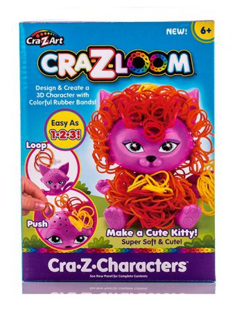 Crazy Loom фигурка Котик и цветные резиночки