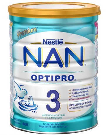 NAN молочная Опти 3 800 г. Про-