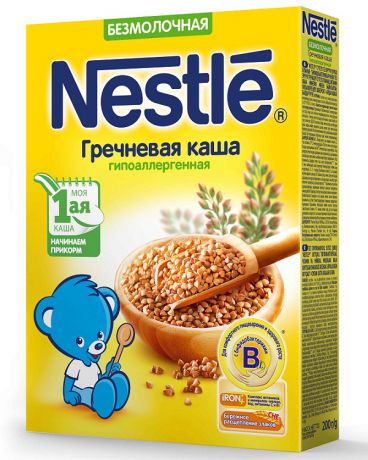 Nestle гречневая безмолочная гипоаллергенная 200 г