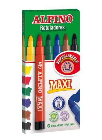 Alpino Maxi в утолщённом корпусе с толстым стержнем 6 мм, 6 цветов Alpino (Альпино)