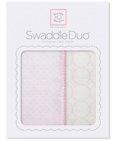 SwaddleDesigns Sweet Pastel 2 шт. пастельно-розовые