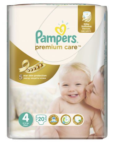 Pampers Premium Care Maxi 8-14 кг 20 шт