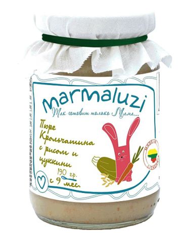 Marmaluzi Крольчатина с рисом и цуккини