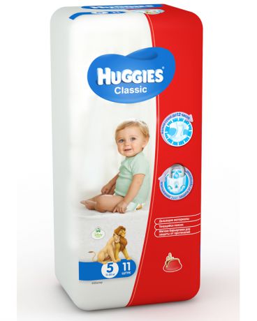 Huggies Классик 5, 11-25 кг, 11 шт.