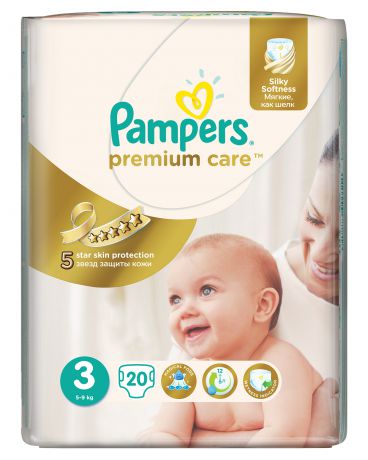 Pampers Premium Care Midi 5-9 кг 20 шт