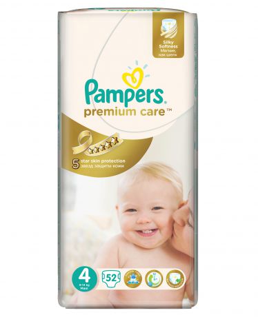 Pampers Pampers Premium Care 4, 8-14 кг, 52шт.
