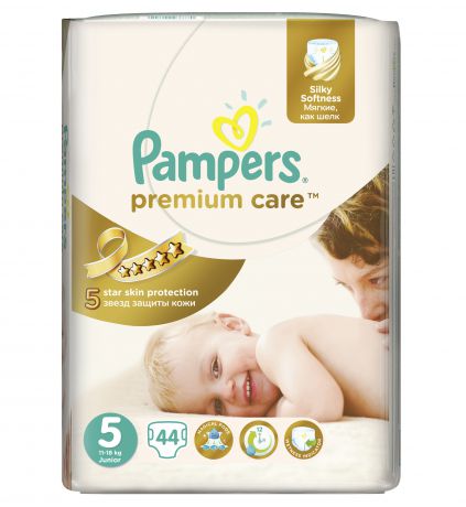 Pampers Pampers Premium junior (Памперс Премиум эконом юниор) 5, 11-18 кг, 44шт.