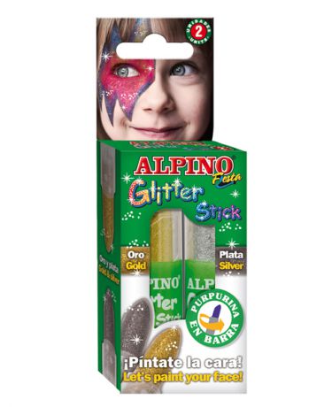 Alpino карандашей для макияжа с блестками в форме помады 2 цвета (золот/серебр) Alpino (Альпино)