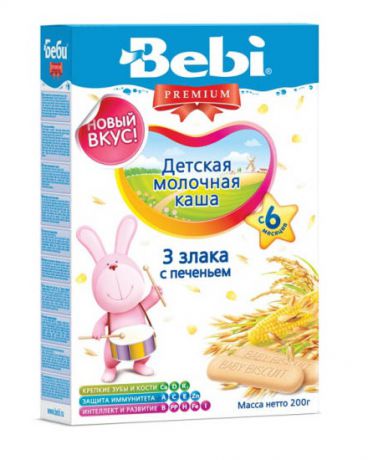 Bebi молочная Для сладких снов с печеньем 200 г