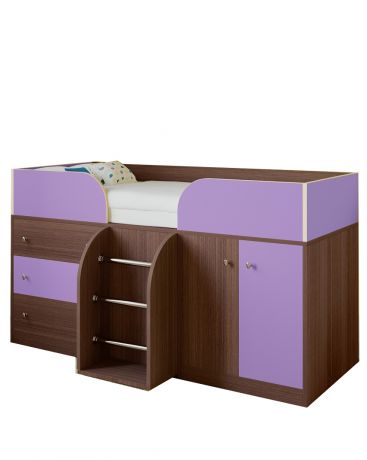 РВ мебель Астра 5 дуб шамони/фиолетовый