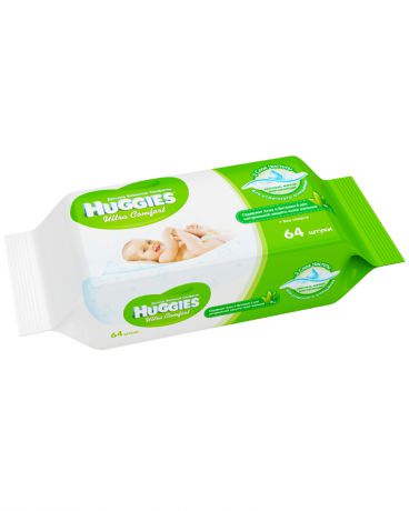 Huggies Huggies Ultra Comfort aloe (Хаггис Ультра Комфорт) c Алоэ 64 шт