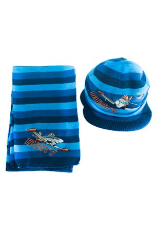 Росмэн шапка и шарф синий
