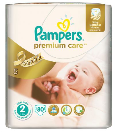 Pampers Premium Care 2 mini 3-6 кг 80 шт.