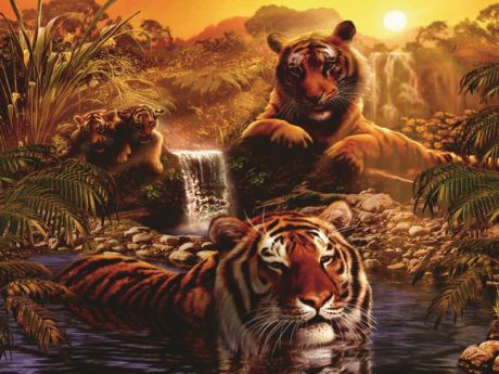 Ravensburger Тигры у водопада 2000 шт