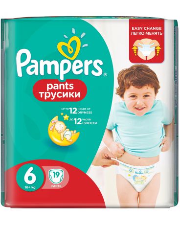 Pampers Pants Extra Large 16+ 19 шт