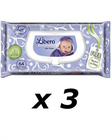 Libero с алоэ 64 шт. 3 пачки