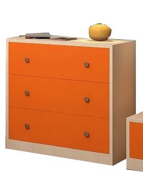 РВ мебель дуб молочный/оранжевый