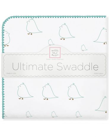 SwaddleDesigns Mama and Baby Chickies морской кристалл