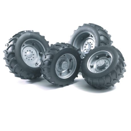 Bruder для системы сдвоенных колес с серебристыми дисками, диаметр 10,4/8,5 см Bruder (Брудер)