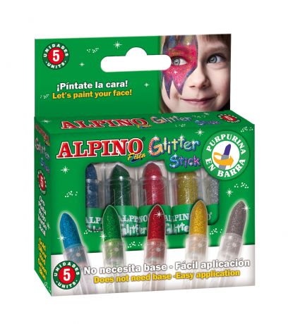 Alpino карандашей для макияжа с блестками в форме помады 5 цветов Alpino (Альпино)
