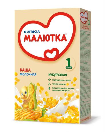 Малютка молочная кукурузная с витаминами и минералами 220 г