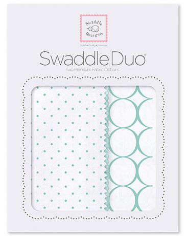 SwaddleDesigns Classic Duo 2 шт. морской кристалл
